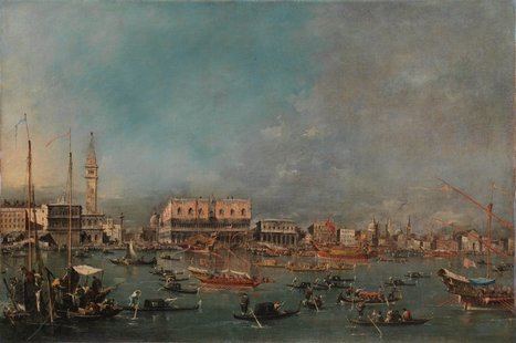 'La partida del Bucintoro', óleo sobre lienzo, Francesco Guardi.